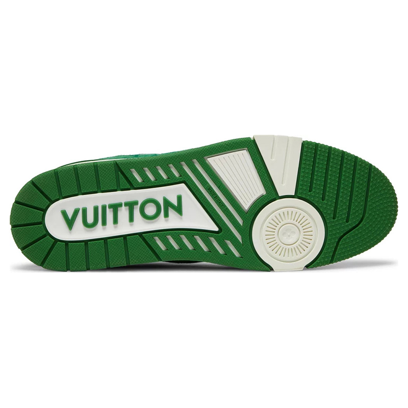 Louis Vuitton Trainer ''Green Monogram Denim''