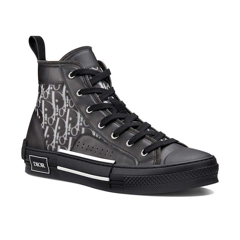 Dior B23 High Top Canvas Oblique Black