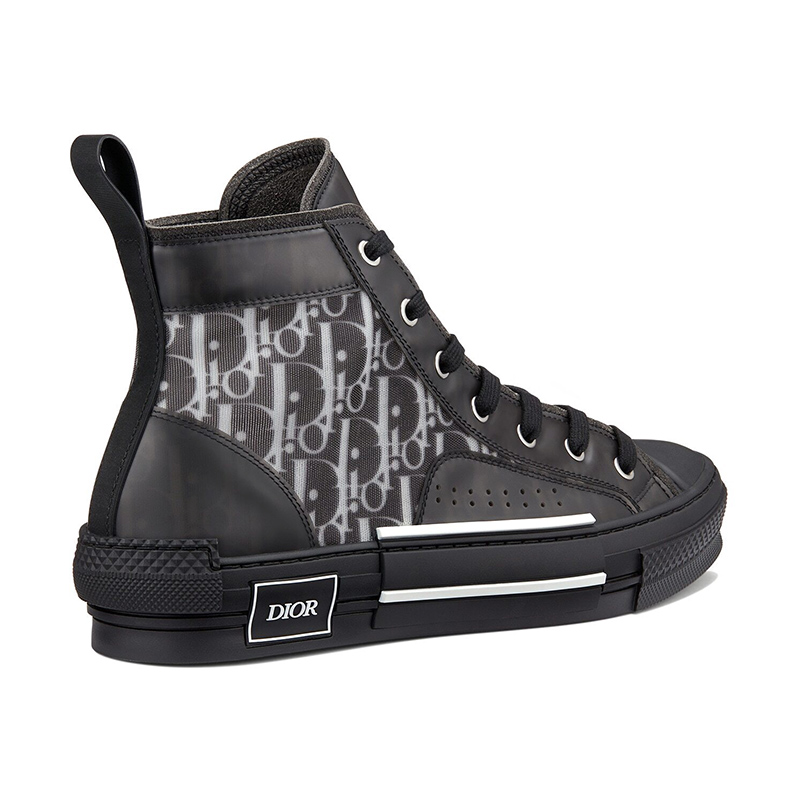 Dior B23 High Top Canvas Oblique Black
