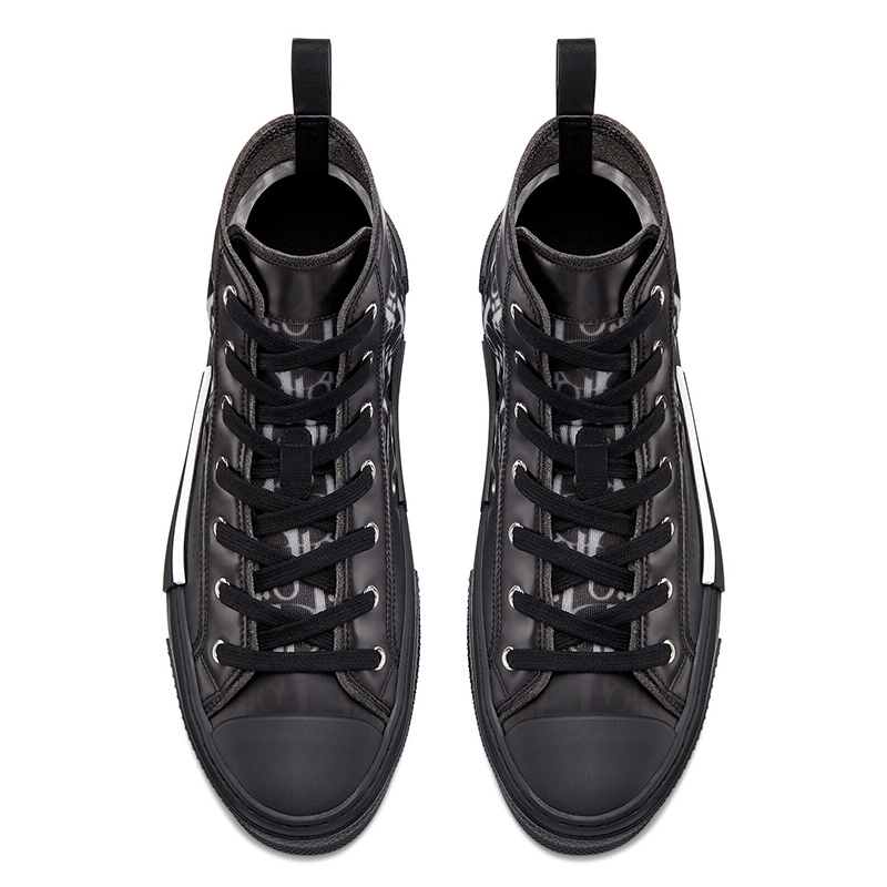 Dior B23 High Top Canvas Oblique Black