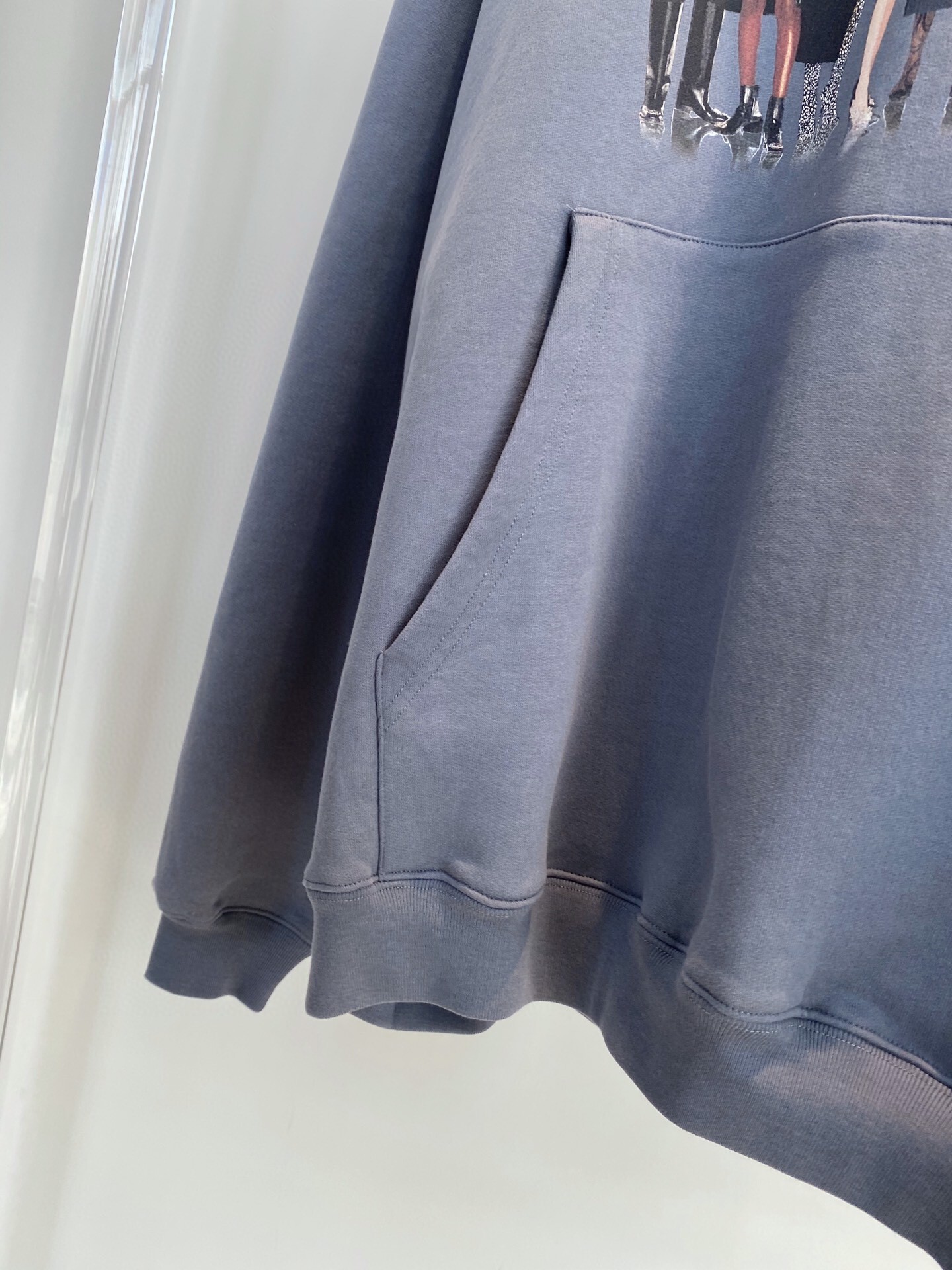 Balenciaga portrait print hooded sweatshirt