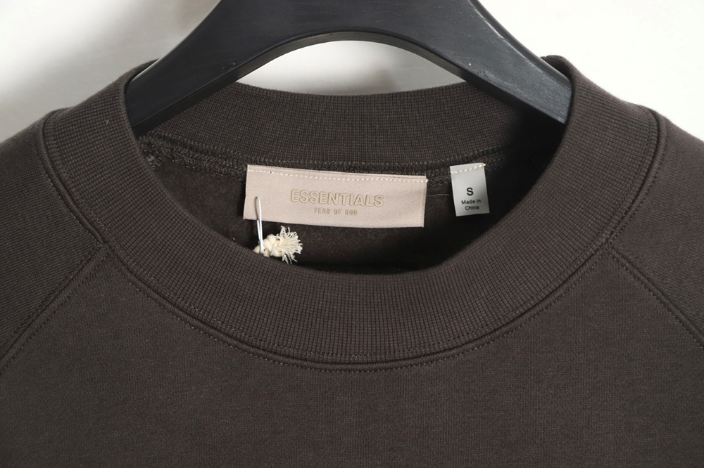 FEAR OF GOD essential multi-thread flocked 77 printed round neck sweatshirt