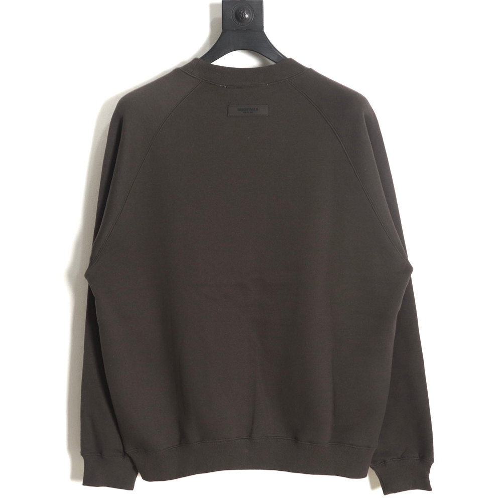 FEAR OF GOD essential multi-thread flocked 77 printed round neck sweatshirt