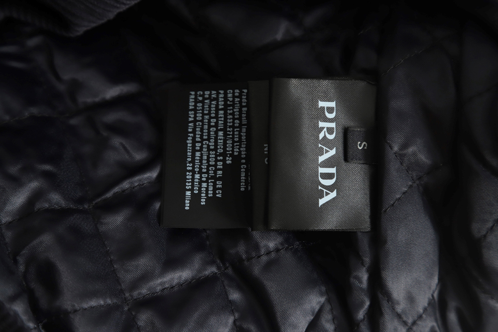 PRADA 23FW pocket corduroy long-sleeved shirt jacket navy blue