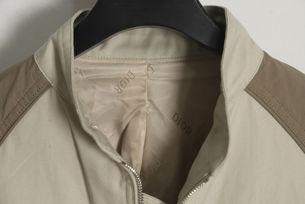 Dior 23ss autumn and winter new stand collar long sleeve flight jacket