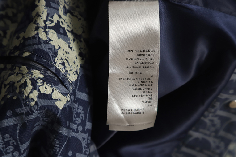 Dior 23ss new full printed old flower zipper jacket