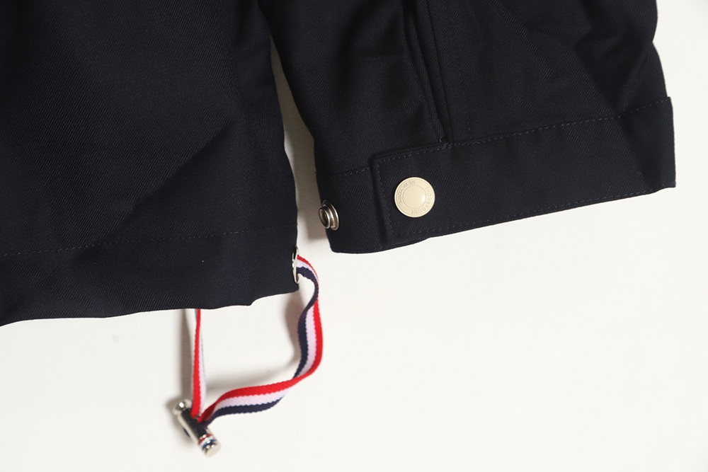 Thom Browne White Quad Bar Double Zip Jacket