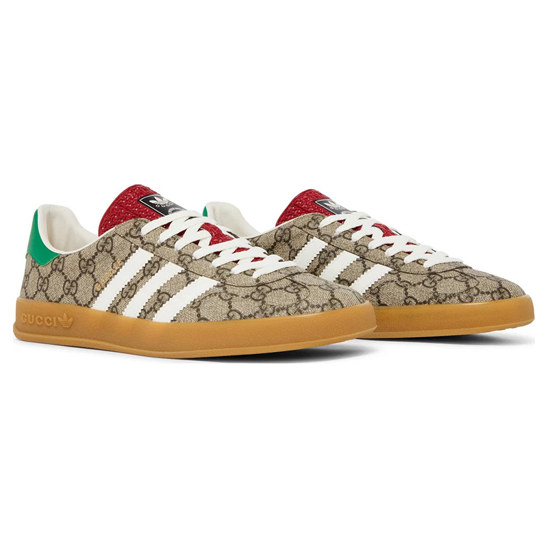 Adidas X Gucci Gazelle Beige GG Monogram