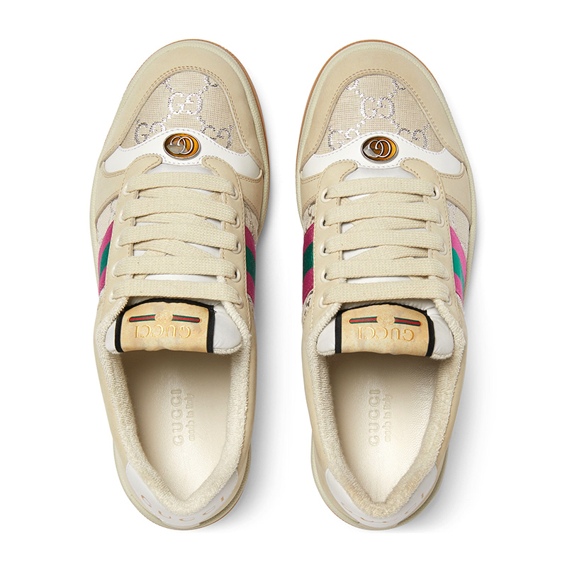 Gucci Screener ''White GG Lamé''