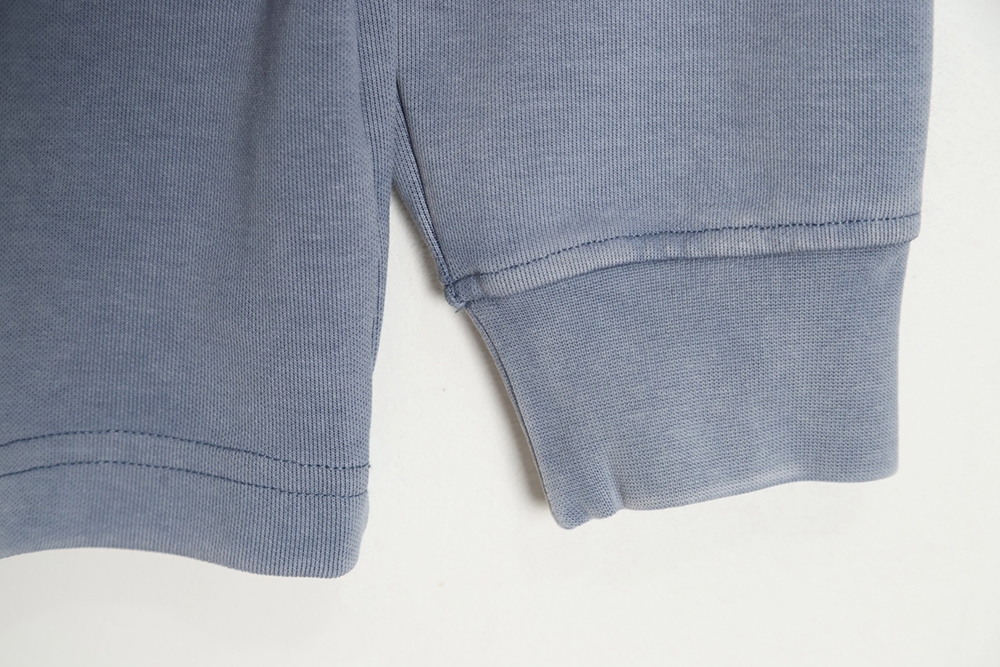 Alexander Wang 23SS foam three-dimensional small letter print half-zip pullover sweatshirt