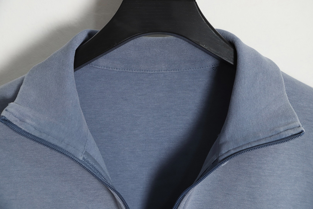 Alexander Wang 23SS foam three-dimensional small letter print half-zip pullover sweatshirt