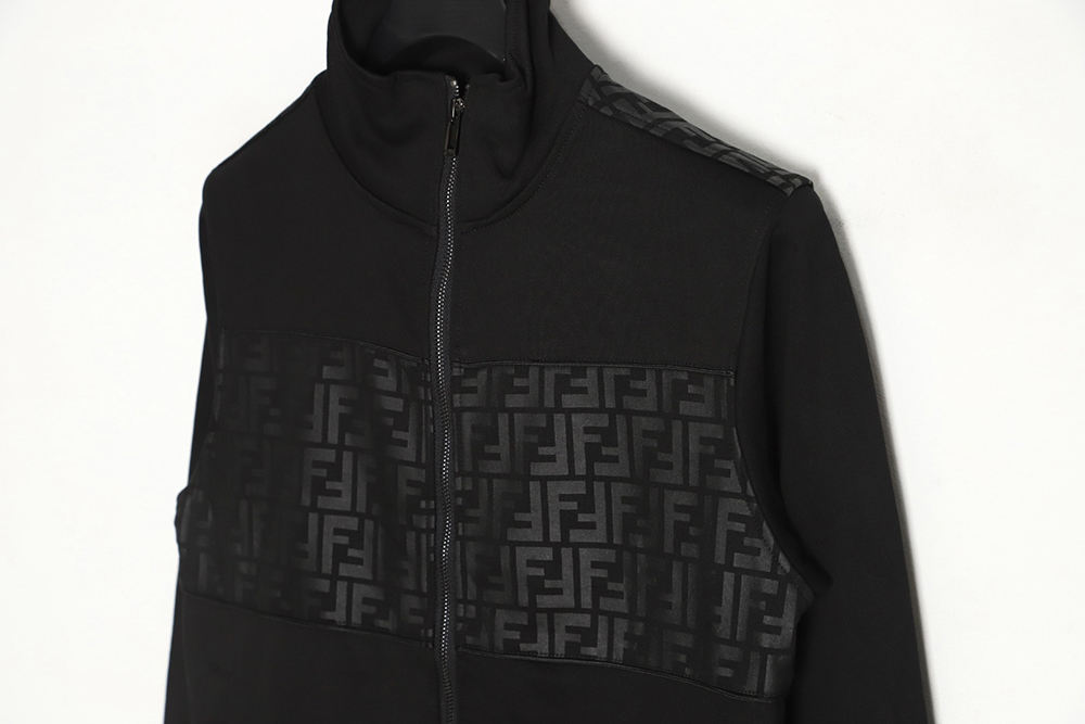 Fendi 23Fw double F presbyopic patchwork zipper jacket