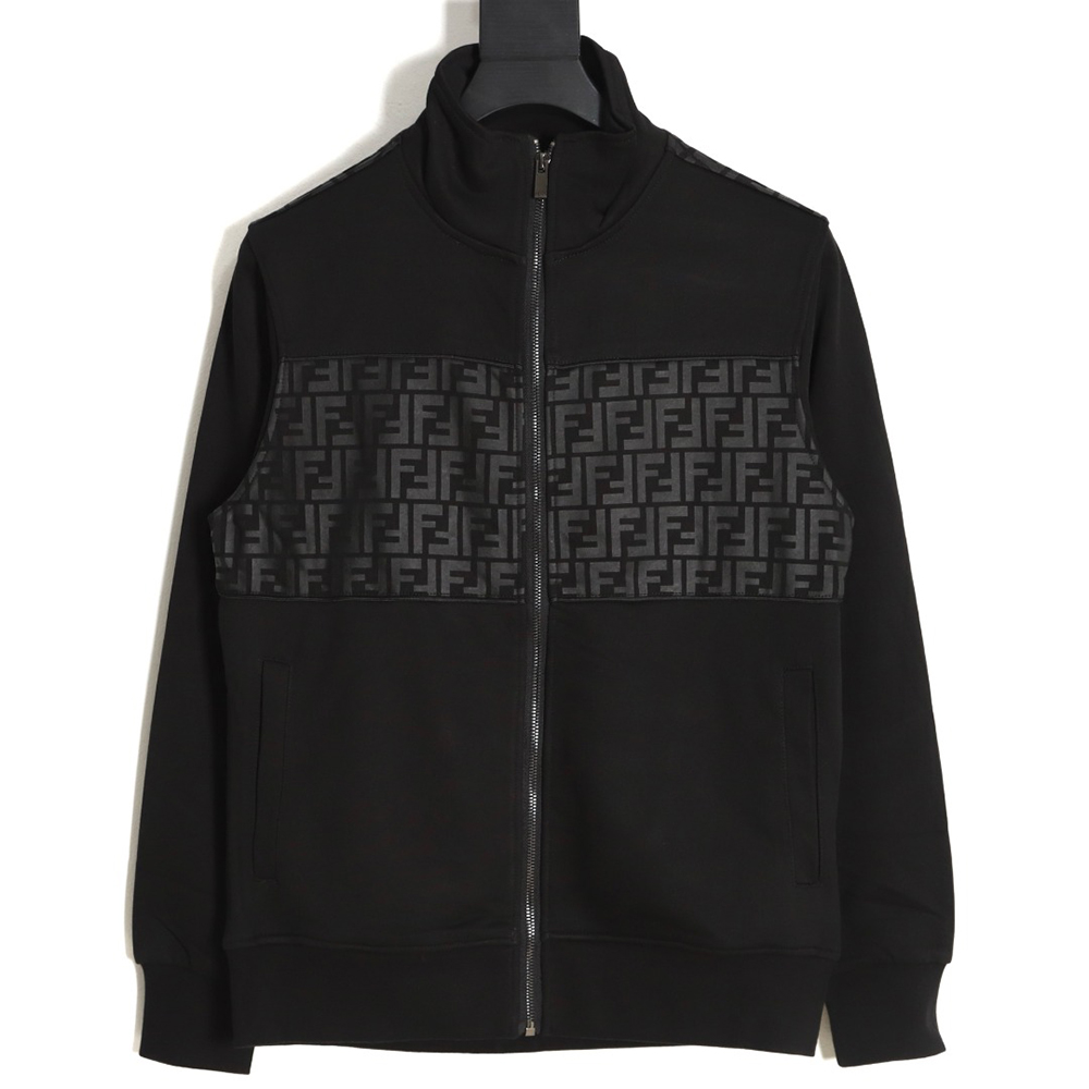 Fendi 23Fw double F presbyopic patchwork zipper jacket