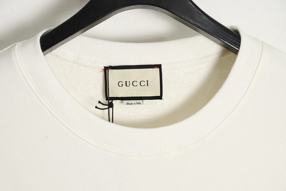 Gucci 22Fw 1921 series twist belt printed round neck sweatshirt
