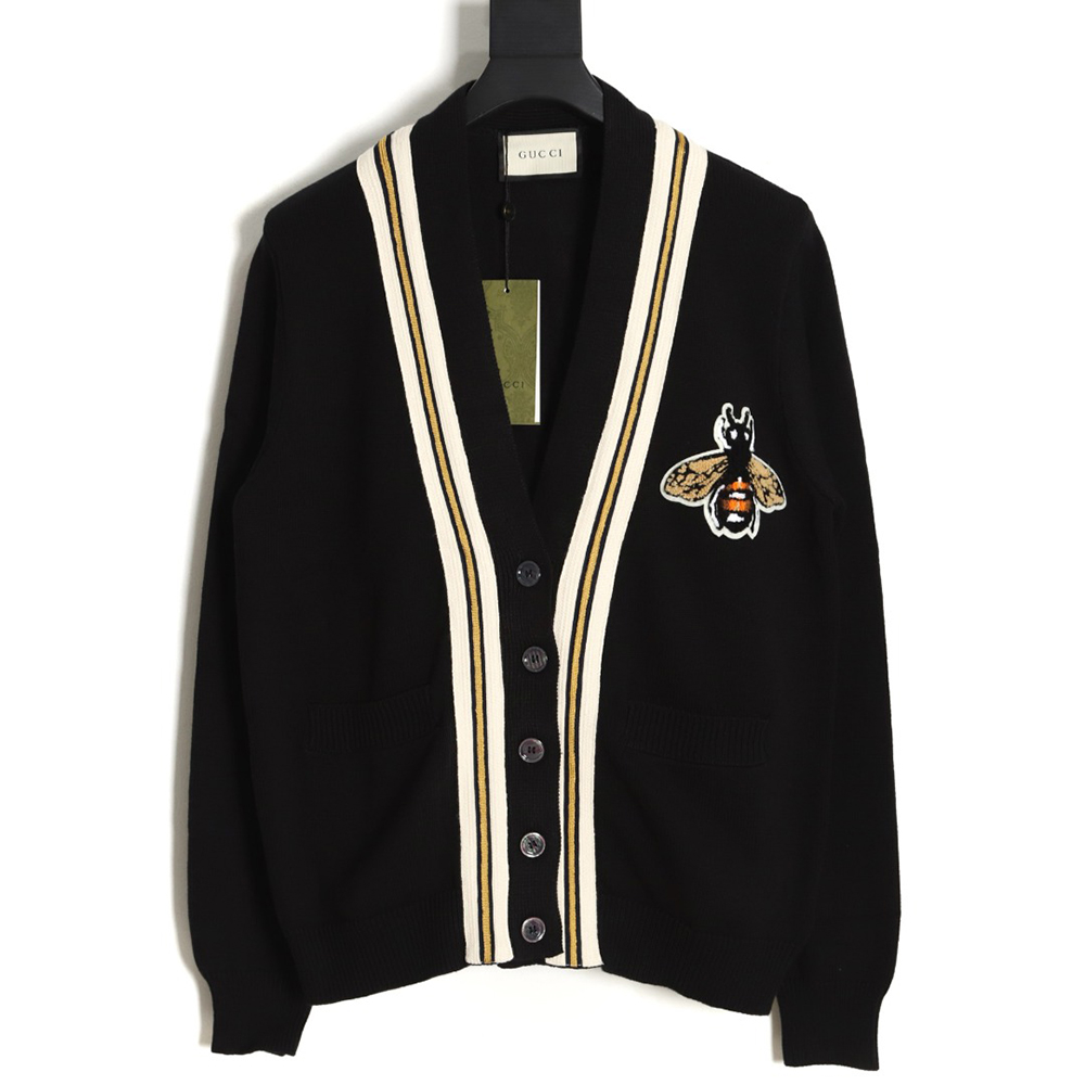 Gucci 23Fw Chest Bee Wool Cardigan Jacket