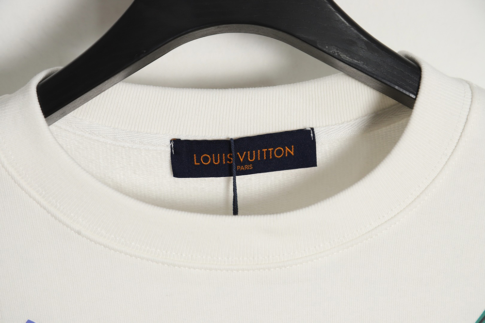 Louis vuitton colorful printed beaded chain sweatshirt