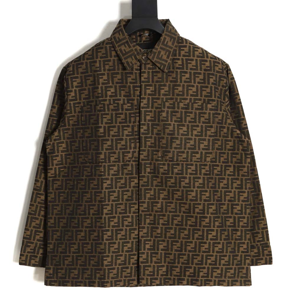 Fendi Fendi 23ss full printed FF jacquard shirt jacket