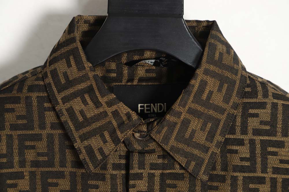 Fendi Fendi 23ss full printed FF jacquard shirt jacket
