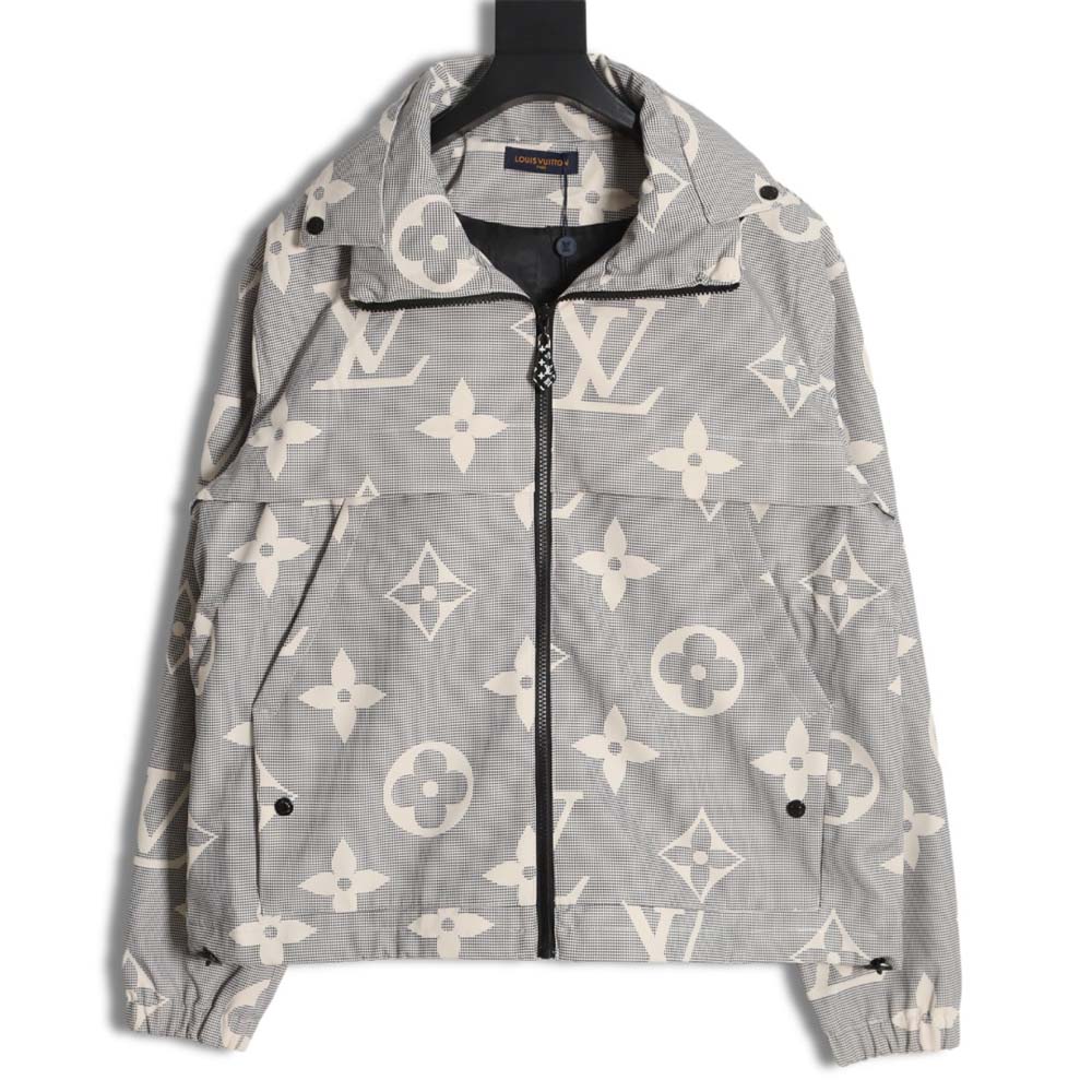 LouisVuitton Louis Vuitton vintage printed windbreaker zipper coat