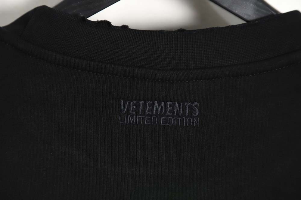Vetements Weitemeng 23SS Tie-dye gradient wash vintage round neck sweater _CM_1