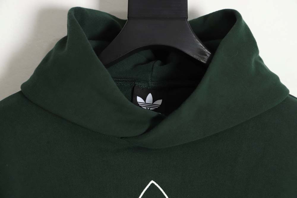 Balenciaga X Adidas Balenciaga co-branded clover embroidered hoodie