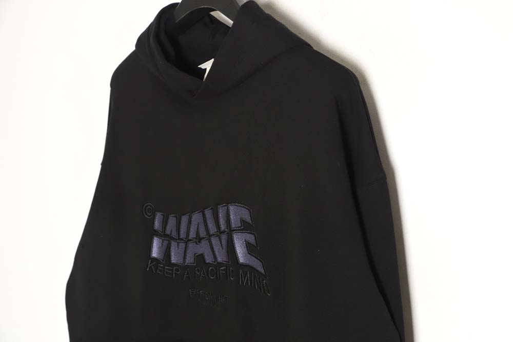 Far archive 23FW wave embroidered hoodie