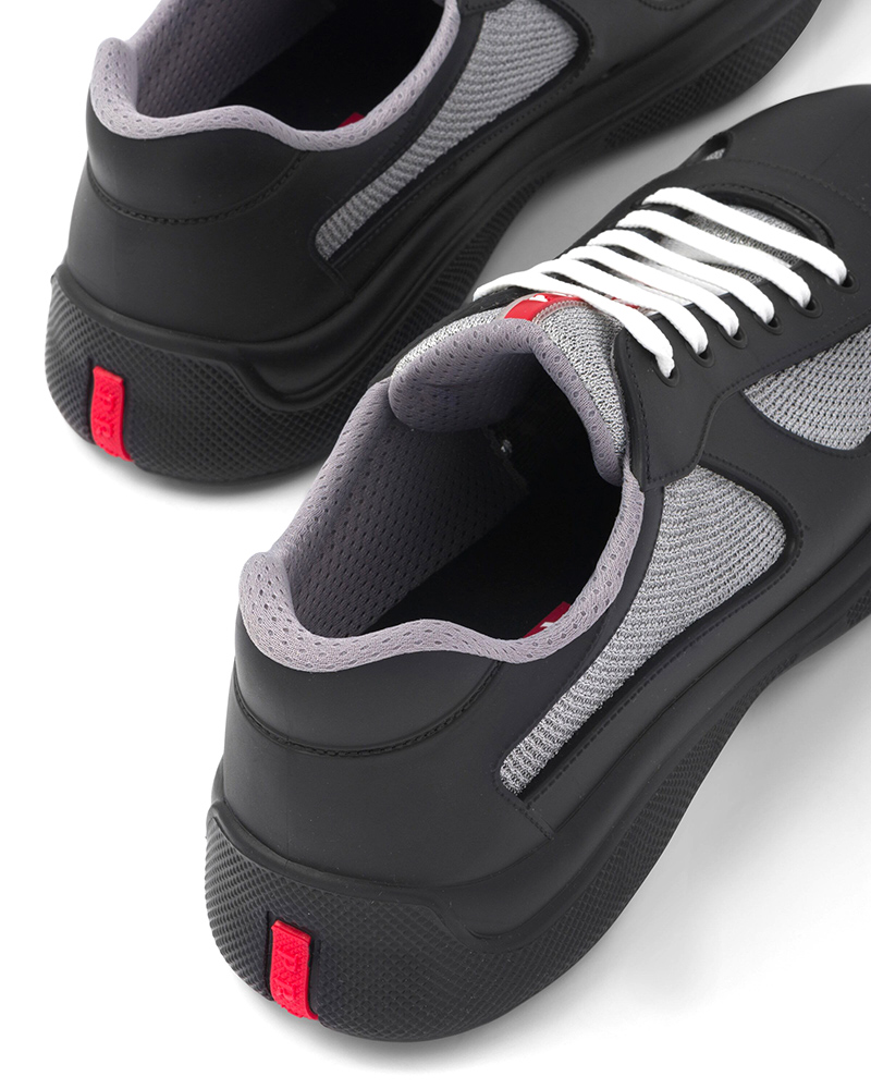 Prada America's Cup Soft rubber and bike fabric sneakers