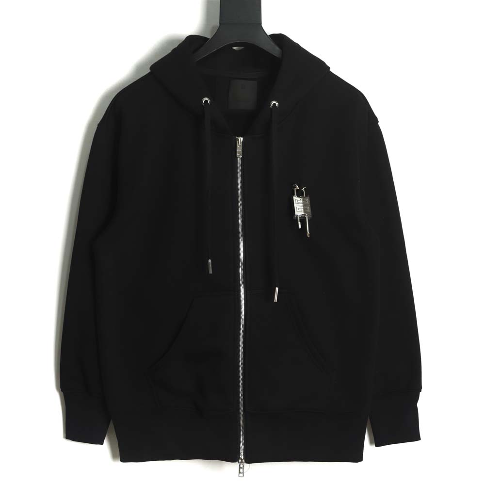 Givenchy 22FW lock double slider heavy velvet zipper jacket,Givenchy