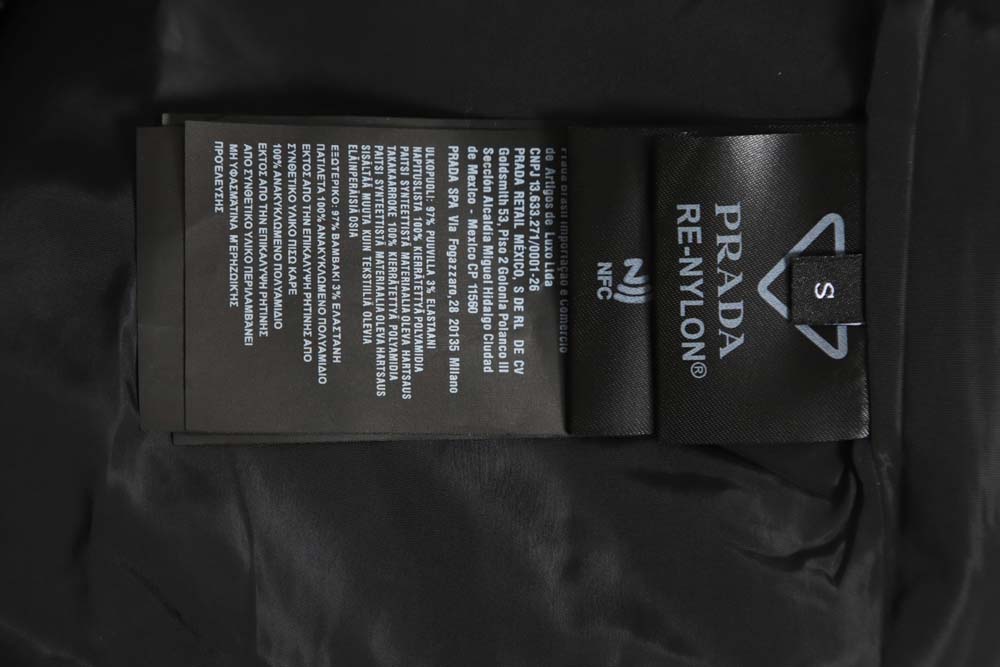 Prada PRD 23FW contrast topstitch canvas jacket
