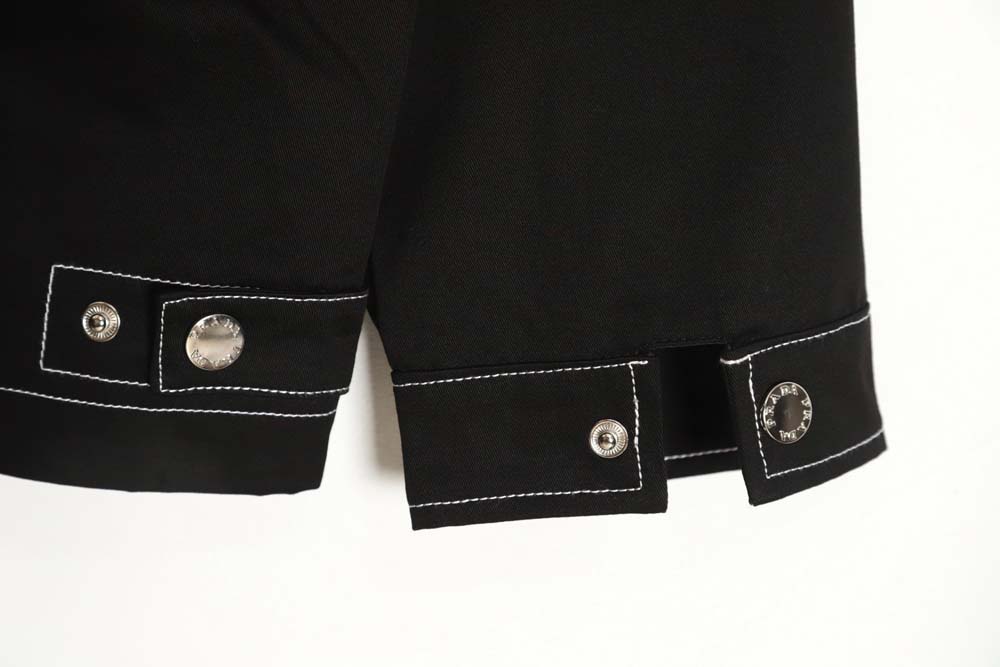 Prada PRD 23FW contrast topstitch canvas jacket