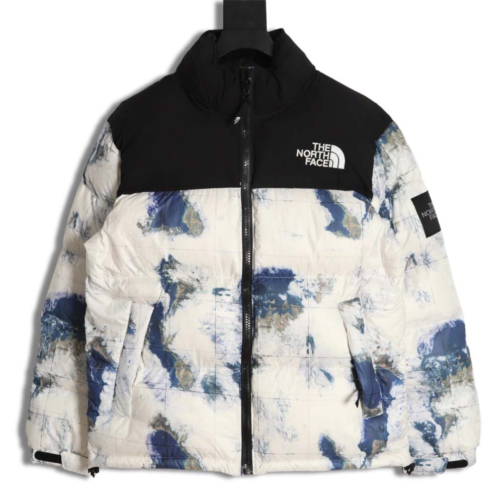The North Face TNF North Face Nuptse 1996 large plaid earth print down jacket