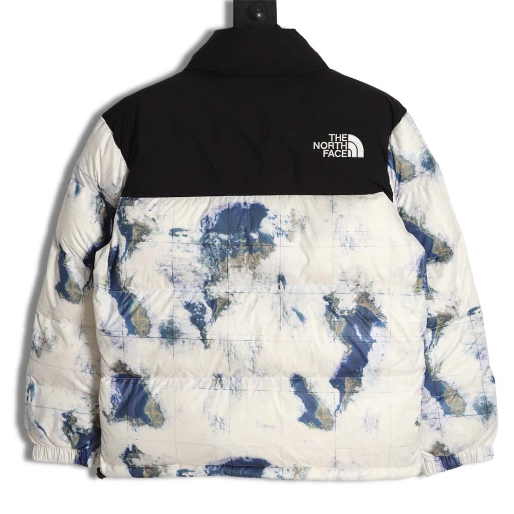 The North Face TNF North Face Nuptse 1996 large plaid earth print down jacket