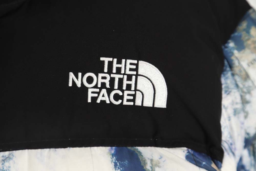 The North Face TNF North Face Nuptse 1996 large plaid earth print down jacket