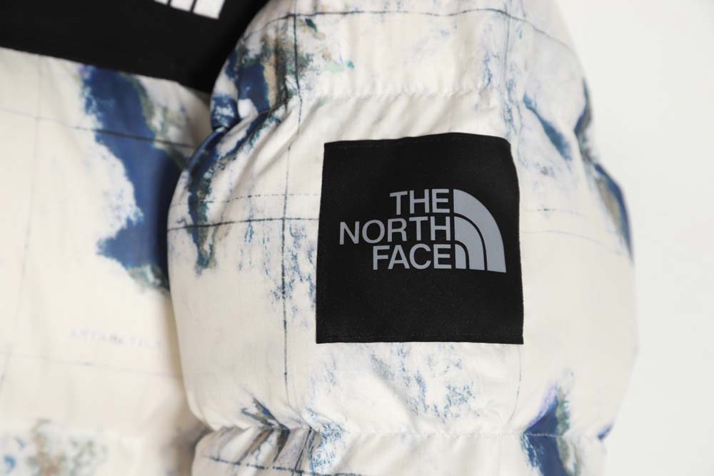 The North Face TNF North Face Nuptse 1996 large plaid earth print down jacket