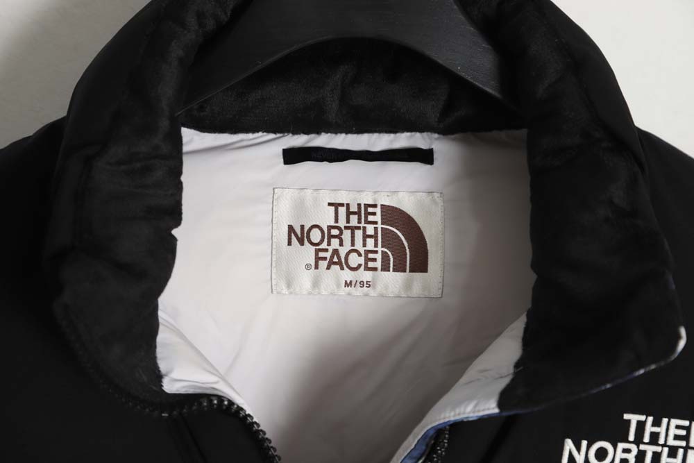 The North Face TNF North Face Nuptse 1996 large plaid earth print down jacket