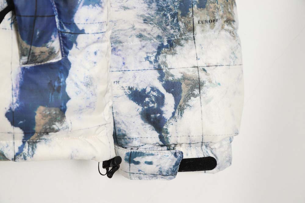 The North Face TNF North Face Nuptse 1996 large plaid earth print down jacket