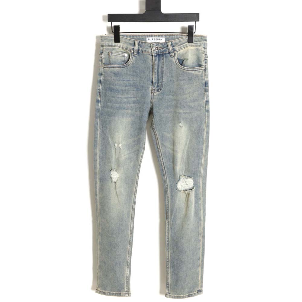 Burberry TB print pocket jeans on the back