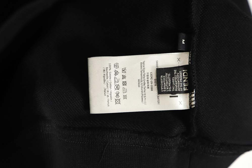 FENDI Fendi FD fake pocket monster eyes round neck sweatshirt_CM_1