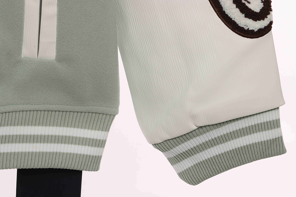 Louis Vuitton devil's eye embroidered single-row baseball jacket