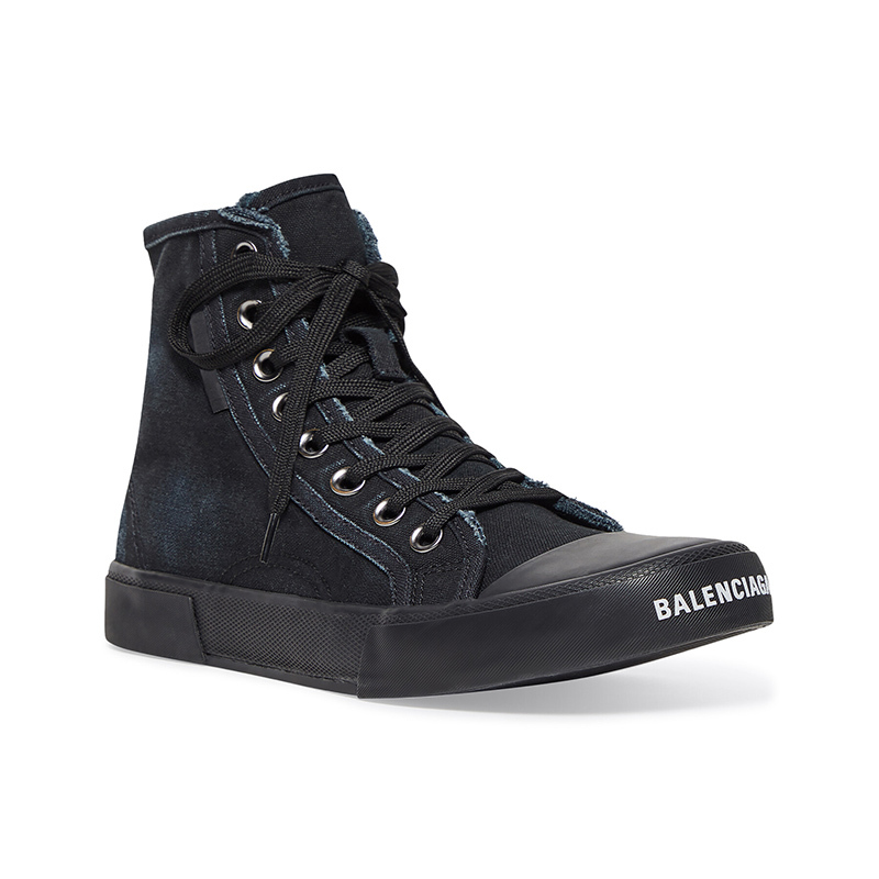MEN'S PARIS HIGH TOP SNEAKER IN BLACK