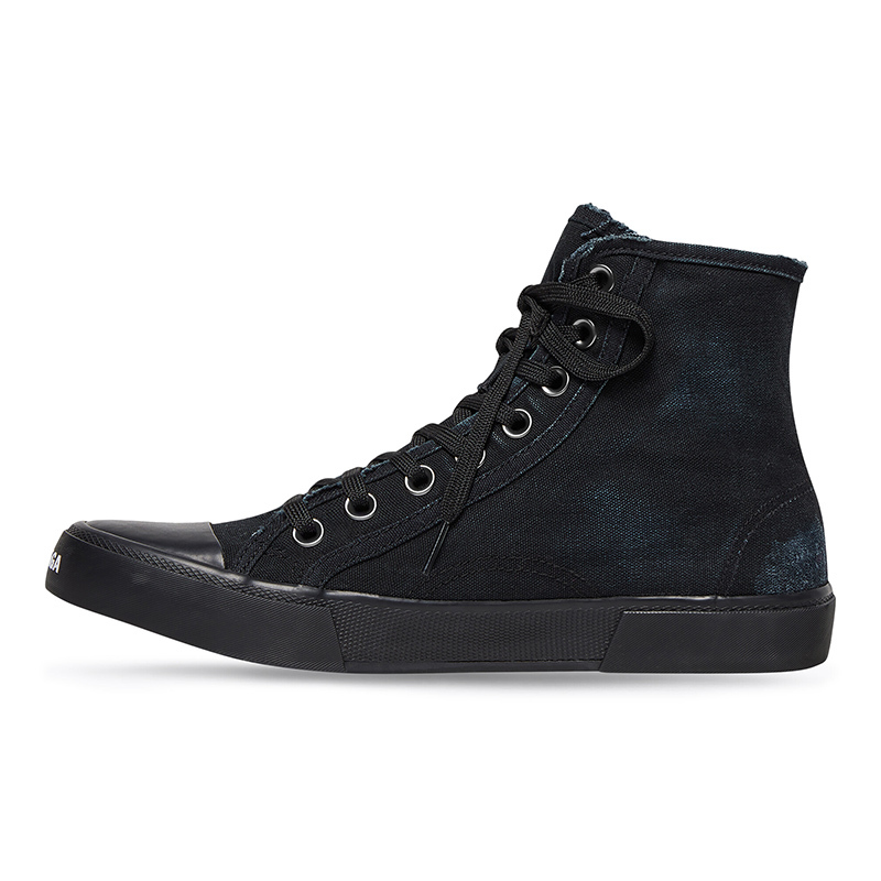 MEN'S PARIS HIGH TOP SNEAKER IN BLACK