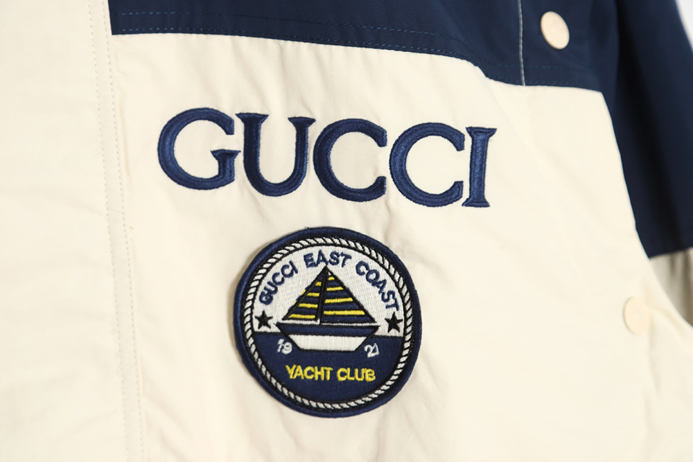Gucci 2023 Autumn and Winter New Style Contrast Color Casual Two-Wear Vest Jacket