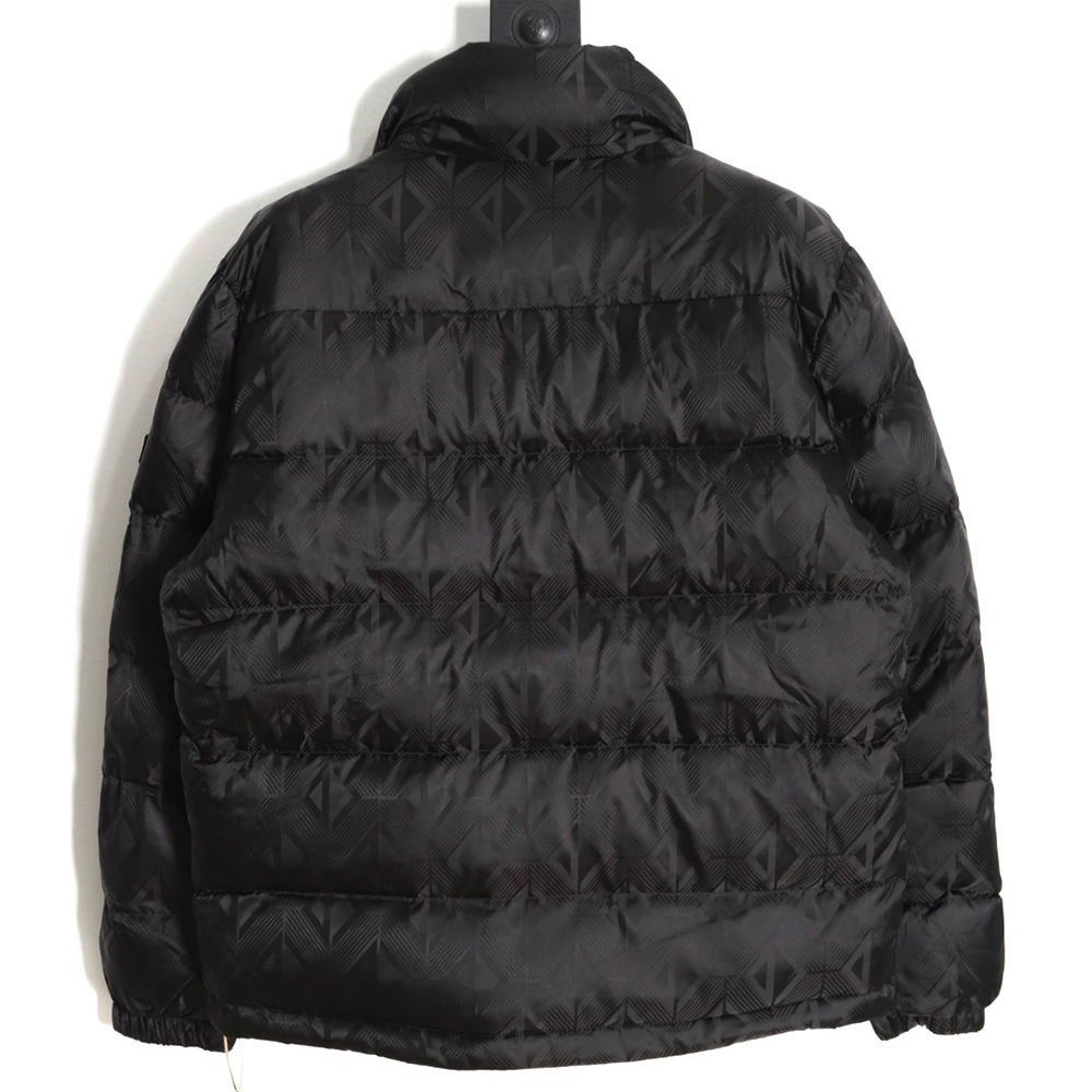 Dior 20FW all-over printed dark pattern diamond down jacket