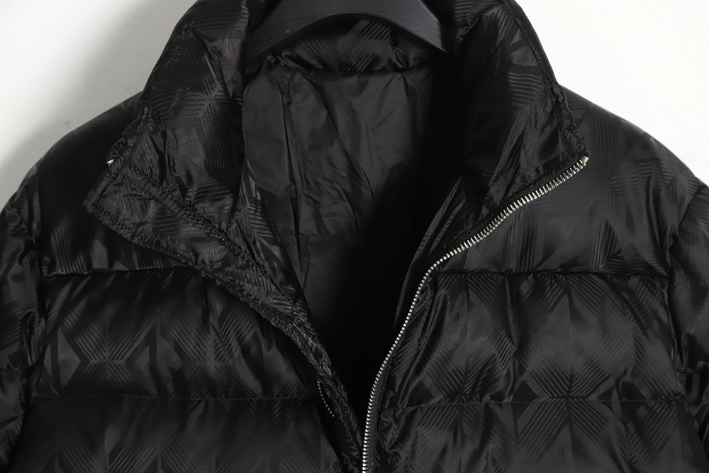 Dior 20FW all-over printed dark pattern diamond down jacket