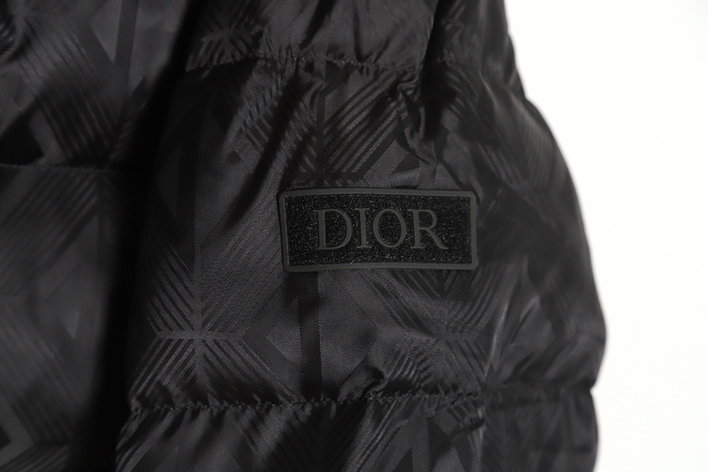 Dior 20FW all-over printed dark pattern diamond down jacket
