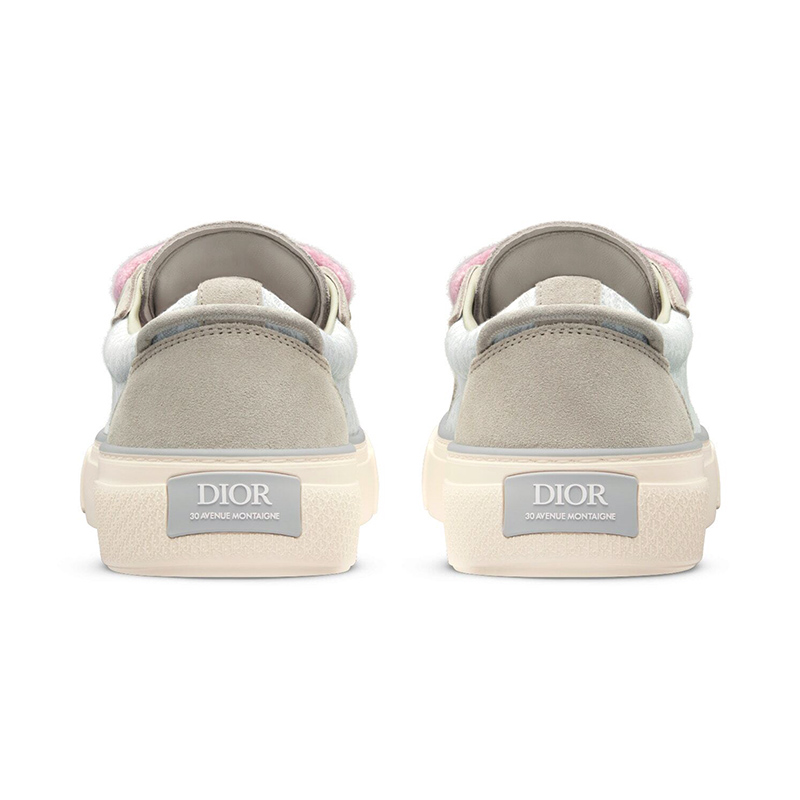 B33 SNEAKER Gray and white Smooth Calfskin Dior Oblique Jacquard