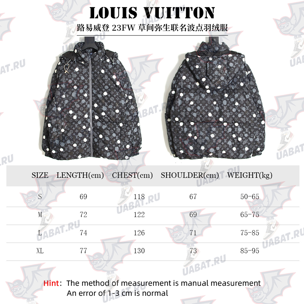 Louis Vuitton x Yayoi Kusama 23FW joint polka dot down jacket