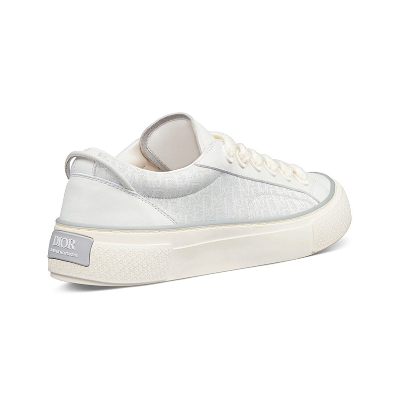 B33 SNEAKER White Smooth Calfskin and Dior Oblique Jacquard