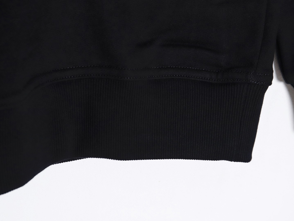Burberry color block crew neck monogram embroidered long sleeve sweatshirt