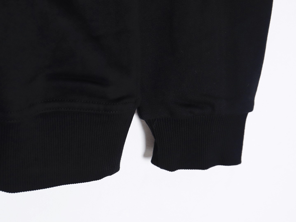 Burberry color block crew neck monogram embroidered long sleeve sweatshirt